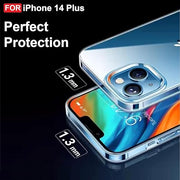 Digital star  iPhone 14 Plus Silicone Case Clear Transparent Shockproof Scratch Resistant Protective Phone Soft Silicone Slim Cover for iPhone 14 Plus