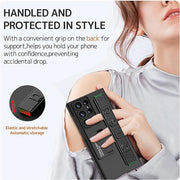 DIGITAL STAR Stand Back Case for Samsung S23 Ultra | Slim Camera Lens Protection Cover with Kickstand