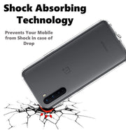 DIGITAL STAR Back Cover Soft Case Compatible with OnePlus Nord /1+Z Clear Slim Back Cover Silicone, Transparent