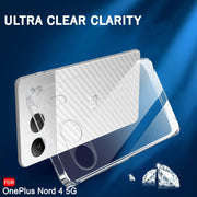 DIGITAL STAR Back Cover Soft Case Compatible with OnePlus Nord 4 5G Clear Slim Transparent