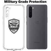 DIGITAL STAR Back Cover Soft Case Compatible with OnePlus Nord /1+Z Clear Slim Back Cover Silicone, Transparent