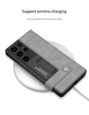 DIGITAL STAR Samsung Galaxy S25 Ultra Leather Flip Inside Card Wallet Case