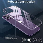 DIGITAL STAR Case Compatible with iPhone 14 Pro Case Clear Transparent Shockproof Protective Phone Soft Silicone Slim Cover for iPhone 14 Pro Transparent