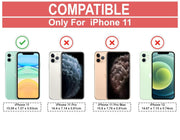 DIGITAL STAR iPhone 11 Clear Case Compatible with Soft Flexible Slim-Fit | Full Body 360 Protection Shock Proof TPU Back Cover (Transparent)