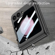 DIGITAL STAR for Samsung Galaxy Z Flip 5 Case Hinge Protection Slim Phone Case with Built-in Screen Protection Protection Compatible with Wireless Charging for Samsung Z flip 5
