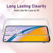 DIGITAL STAR Silicone OnePlus Nord 2 5G Back Cover Case Scratch Resistant Protective Crystal Clear Transparent Shock Proof Bumper Back Cover Case Compatible with OnePlus Nord 2 5G-Transparent