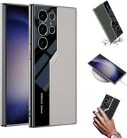 DIGITAL STAR Leather Anti-Fall Protective Phone Case for Samsung Galaxy S23 Ultra