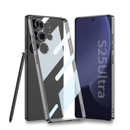 DIGITAL STAR Case for Samsung Galaxy S25 Ultra, Luxury Electroplated Phone Case Camera Protection Non Yellowing Soft Cover S25 Ultra