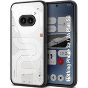 DIGITAL STAR Protection Bump | Hard Back Cover for Nothing Phone 2A (PC & TPU, Smoked Matte Back,