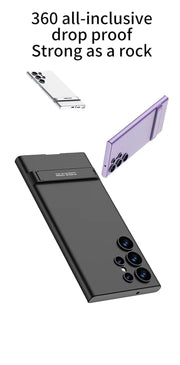 DIGITAL STAR  Slim Matte Case Cover with Kick Stand for Samsung Galaxy S24 Ultra 5G - (Polycarbonate)