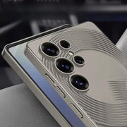 DIGITAL STAR Thin Fit Plating Leather Case Compatible with Samsung Galaxy S25 Ultra – Slim Shockproof Cover with Electroplated Frame & Camera Protection