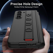 DIGITAL Star COVER Ultra Thin Case/Cover with Leather Strap & Hinge Protector S Pen Holder for Samsung Galaxy Z Fold6 / Galaxy Fold 6 Case Cover