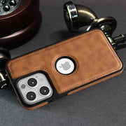 DIGITAL STAR  Back Cover | Flexible Pu Leather | Full Camera Protection | Raised Edges | Super Soft-Touch | Bumper Case for iPhone 13 Pro Max (Brown)