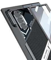 DIGITAL STAR  Sports Series Glass & PU Leather Electroplated Back Case Cover for Samsung Galaxy Fold 6 5G / Galaxy Fold 6 Case Cover