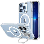 DIGITAL STAR  iPhone 13 Pro Case, Compatible with Mag Safe, Adjustable Camera Ring Stand, Scratch Resistant Back (Copy)