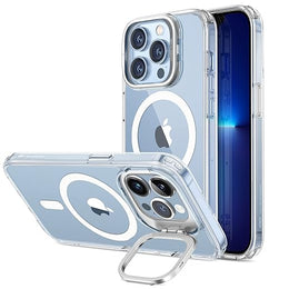 DIGITAL STAR  iPhone 13 Pro Max Case, Compatible with MagSafe, Adjustable Camera Ring Stand, Scratch Resistant Back