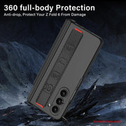 DIGITAL Star COVER Ultra Thin Case/Cover with Leather Strap & Hinge Protector S Pen Holder for Samsung Galaxy Z Fold6 / Galaxy Fold 6 Case Cover