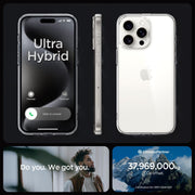 DIGITA; Star Ultra Hybrid Cover Compatible with iPhone 15 Pro (Crystal Clear)