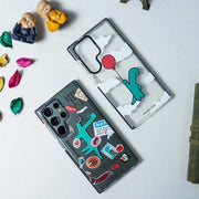 DIGITAL STAR Galaxy S20 Fe Soft Flexible TPU Shockproof Protective Graphic Stickers Label Phone Case(Pattern 2),Multicolor