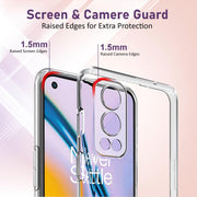 DIGITAL STAR Silicone OnePlus Nord 2 5G Back Cover Case Scratch Resistant Protective Crystal Clear Transparent Shock Proof Bumper Back Cover Case Compatible with OnePlus Nord 2 5G-Transparent