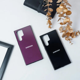 DIGITAL STAR  Samsung Galaxy S 10 Lite Soft Flexible TPU Shockproof Protective LED Logo Glass Back Case