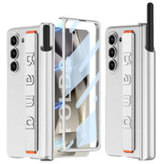 DIGITAL Star COVER Ultra Thin Case/Cover with Leather Strap & Hinge Protector S Pen Holder for Samsung Galaxy Z Fold6 / Galaxy Fold 6 Case Cover