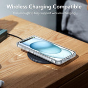 DIGITAL STAR Case Compatible with iPhone 15 Plus Silicone Case Clear Transparent Shockproof Scratch Resistant Protective Phone Soft Silicone Slim Cover for iPhone 15 Plus (Transparent)