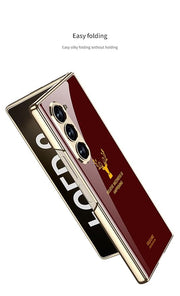 DIGITAL STAR Samsung Galaxy Z Fold 6 Deer Pattern Glass Case