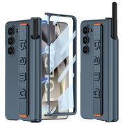 DIGITAL Star COVER Ultra Thin Case/Cover with Leather Strap & Hinge Protector S Pen Holder for Samsung Galaxy Z Fold6 / Galaxy Fold 6 Case Cover