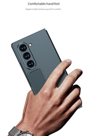 DIGITAL STAR  Ultra Hybrid Premium Leather Kickstand Case for Samsung Galaxy Z Fold 6 Case with Protection & (Screen Protector),Shockproof Case for Galaxy Z Fold 6 Phone Case