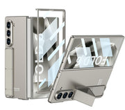 DIGITAL STAR  Ultra Hybrid Premium Leather Kickstand Case for Samsung Galaxy Z Fold 6 Case with Protection & (Screen Protector),Shockproof Case for Galaxy Z Fold 6 Phone Case