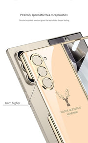 DIGITAL STAR Samsung Galaxy Z Fold 6 Deer Pattern Glass Case