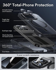 DIGITAL STAR iPhone 15 Pro Case, Full-Body Shockproof Mag Safe Case, Exceeds Military-Grade Protection