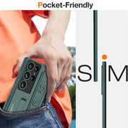 DIGITAL STAR Hybrid Premium Pc Case for Samsung Galaxy S24 Ultra   Back Case Cover with Wristband + Kickstand, Shockproof Protective Stand Compatible Only for Samsung S24  Case