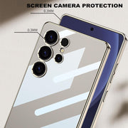 DIGITAL STAR Case for Samsung Galaxy S25 Ultra, Luxury Electroplated Phone Case Camera Protection Non Yellowing Soft Cover S25 Ultra