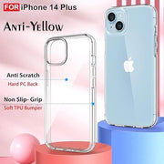 Digital star  iPhone 14 Plus Silicone Case Clear Transparent Shockproof Scratch Resistant Protective Phone Soft Silicone Slim Cover for iPhone 14 Plus