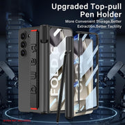 DIGITAL Star COVER Ultra Thin Case/Cover with Leather Strap & Hinge Protector S Pen Holder for Samsung Galaxy Z Fold6 / Galaxy Fold 6 Case Cover