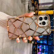 Digital Star  Back Cover for iPhone 13 Pro Max Case Plating Bling Gradient Glitter Clear Soft TPU Silicone