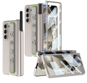 DIGITAL Star COVER Ultra Thin Case/Cover with Leather Strap & Hinge Protector S Pen Holder for Samsung Galaxy Z Fold6 / Galaxy Fold 6 Case Cover