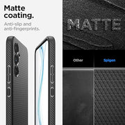 Digital star  Liquid Air Back Cover Case Compatible with Samsung Galaxy A54 5G (TPU | Matte Black)