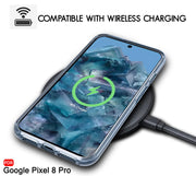 DIGITAL STAR Ultra-Hybrid Crystal Clear Back Case  Google Pixel 8 Pro Hard Clear Back  Bumper Case Transparent