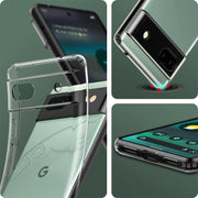 DIGITAL STAR Transparent Soft Silicone TPU Back Cover Compatible for Google Pixel 6a / Google Pixel 6a