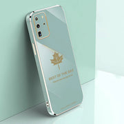 DIGITAL STAR Galaxy S20 Ultra Electroplating Mapple Leaf Soft Case
