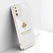 DIGITAL STAR Galaxy S20 Ultra Electroplating Mapple Leaf Soft Case
