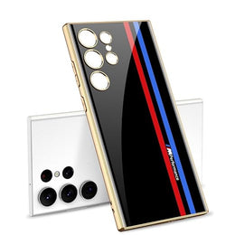 DIGITAL STAR S23 Ultra M Performance Series Glass Case Compatible with M Performance Pattern Galaxy S23 Ultra