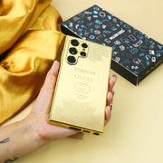 DIGITAL STAR Galaxy S20 Ultra Crafted Gold Luxurious Camera Protective Case
