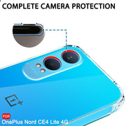 DIGITAL STAR Back Cover Soft Case Compatible with OnePlus Nord CE 4 Lite 5G  Clear Transparent