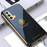 DIGITAL STAR OnePlus Series Lion Pattern Electroplating Glass Case