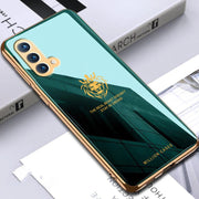 DIGITAL STAR OnePlus Series Lion Pattern Electroplating Glass Case