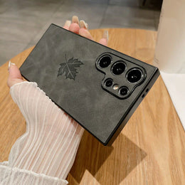 DIGITAL STAR Vintage Maple Leaf Leather Case - Samsung